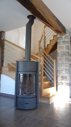 Escalier contemporain - Emard-Bois-Menuisier-Escalier